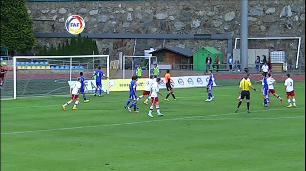 La selecció sub-17 de futbol ha debutat al Preeuropeu amb una der