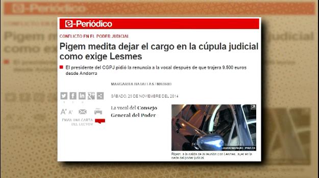 El Periódico de Catalunya es torna a referir avui a la vocal de C