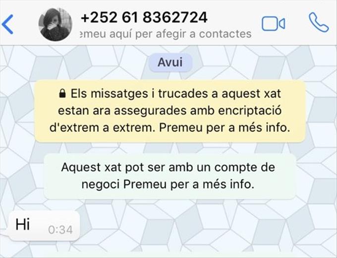 Andorra Telecom alerta que si algú rep un missatge de What