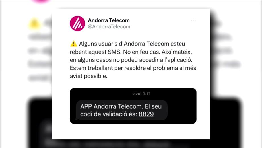 Andorra Telecom ha informat aquest dissabte al mat&iacu
