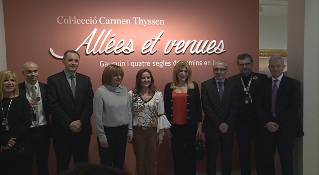 La baronessa Thyssen encapçala la primera visita d''Alleés et venues' al Thyssen Andorra