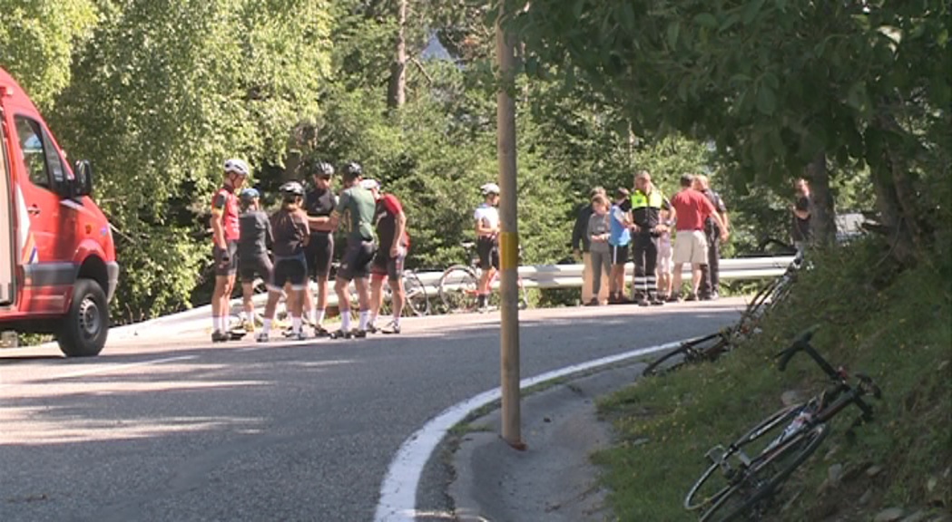 Un ciclista perd la vida en un accident al Coll d'Ordino