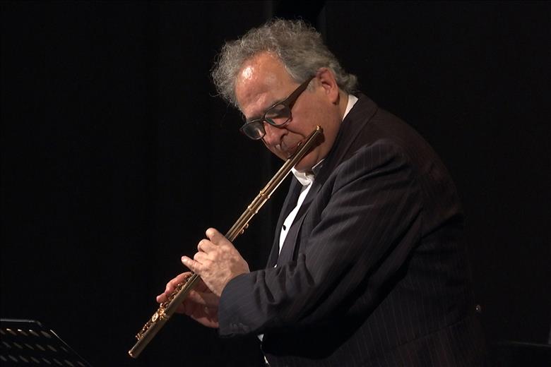 El prestigio´s flautista Claudi Arimany (Granollers, 1955) inaugu