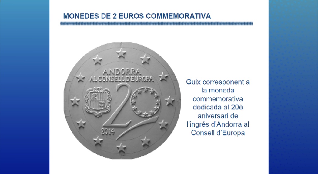 Els euros andorrans arribaran als bancs el 15 de gener