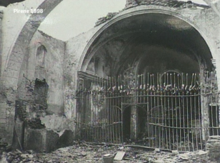 Fa 46 anys que es va cremar el primer santuari de Meritxell, un c