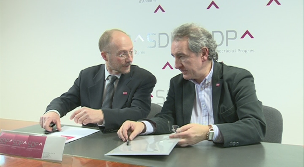 Víctor Naudi encapçala la llista de SDP que tanca simbòlicament Jaume Bartumeu