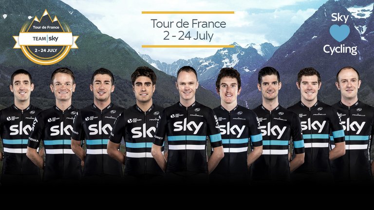 L'equip Sky ha fet oficial el seu 9 pel Tour de França