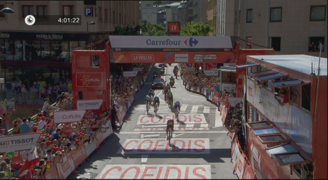 Nibali guanya l'etapa andorrana de la Vuelta i Froome es vesteix de líder