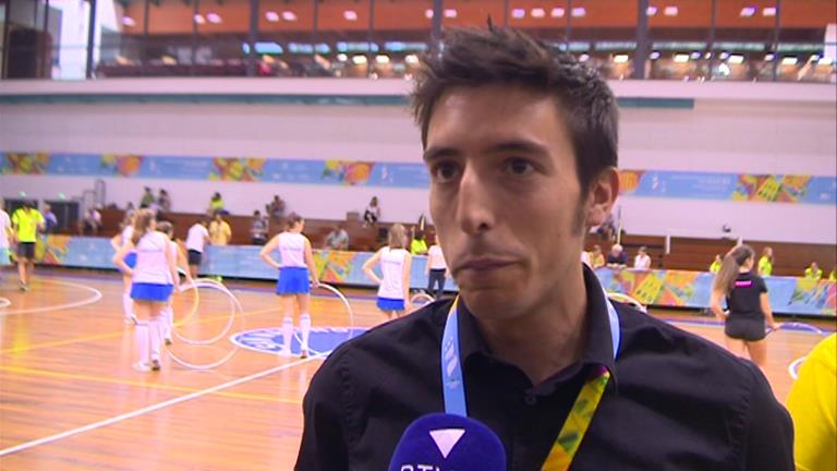 Igor Esteve, l'àrbitre andorrà que ha dirigit el partit de bàsquet per l'or
