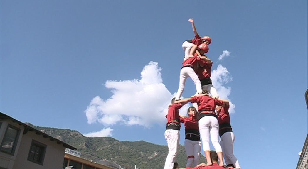 Els Castellers d'Andorra uneixen forces amb els de Vila de Gràcia