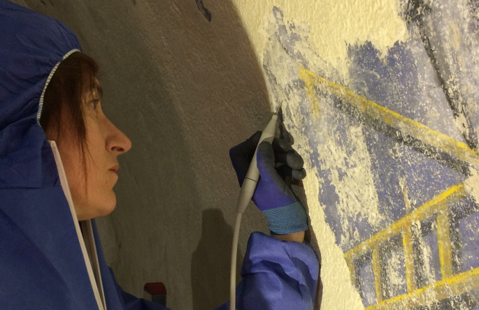 Descobertes pintures murals a la capella del Sant Crist de Canillo