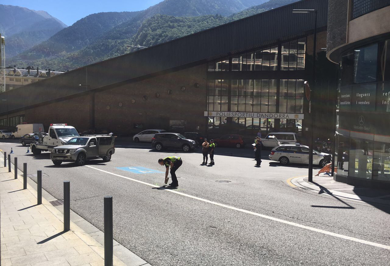 Ferit un motorista en un accident a Andorra la Vella