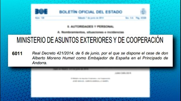 S'oficialitza el relleu a l'ambaixada d'Espanya