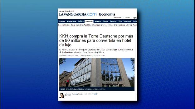 Els propietaris andorrans venen l'edifici Deutsche Bank de Barcelona