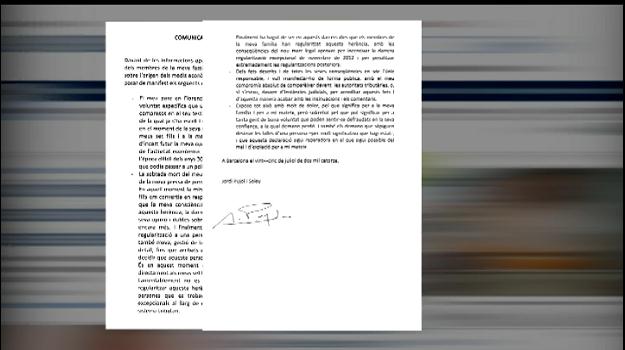 Pujol admet més de quatre milions sense declarar a Andorra