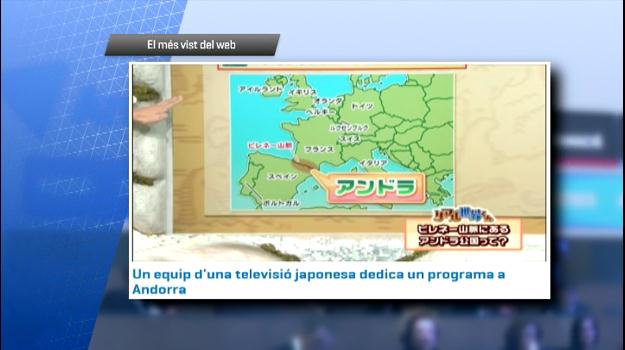 El reportatge d'una televisió japonesa sobre Andorra, el més vist a Andorra Difusió