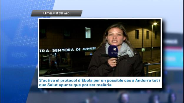 El possible cas d'Ebola, el més consultat a Andorra Difusio