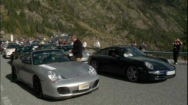Exhibició d'un centenar de Porsche a Arcalís