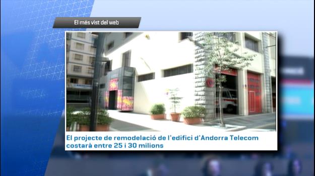 El projecte escollit per remodelar l'edifici central d'Andorra Telecom, el més vist al web