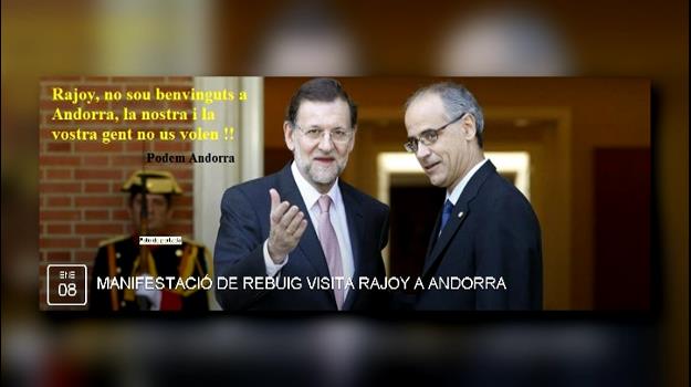 Podem Andorra es manifestarà dijous en contra de la visita de Rajoy