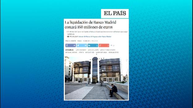 Liquidar Banco Madrid podria costar160 milions d'euros