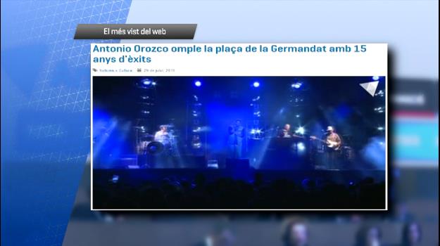 El concert d'Antonio Orozco a Sant Julià, el més vist a Andorra Difusió
