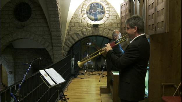 L'organista Ebenbauer i el trompetista Koch omplen l'església d'Escaldes