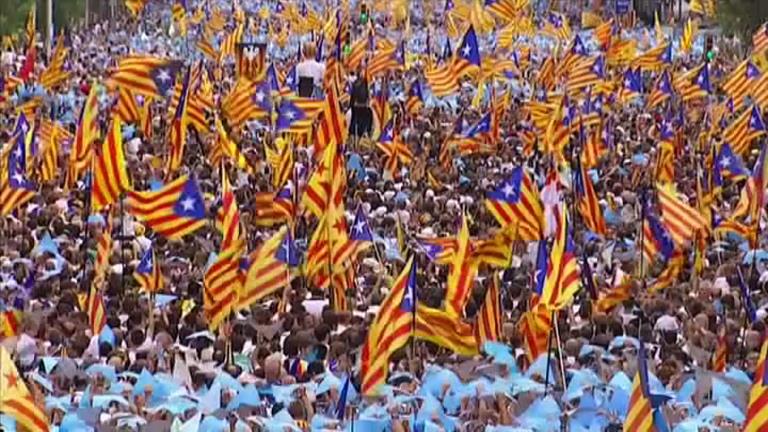 Persones de tot Catalunya i també d'Andorra participen a la Via Lliure