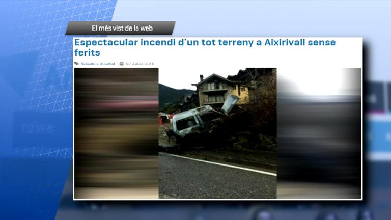 Els incendis de la darrera setmana, el més vist a Andorra Difusió