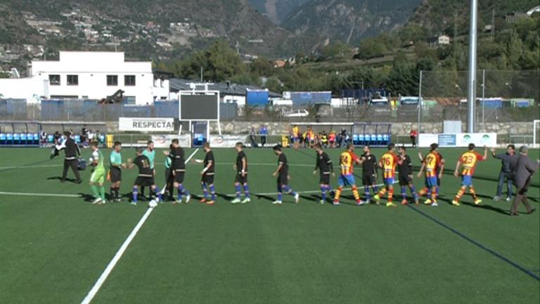 El FC Andorra segueix invicte a Primera Catalana en el debut de Vicente a la banqueta