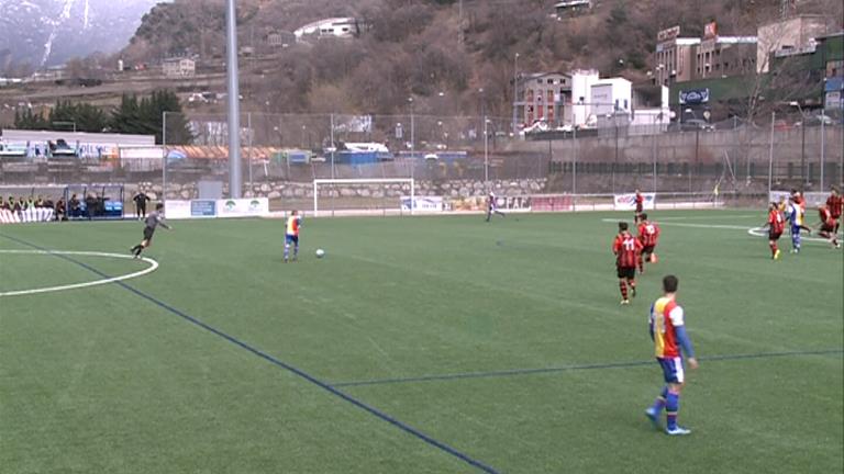 El FC Andorra guanya el Sant Cugat i se situa a un punt del líder provisionalment (2-1)