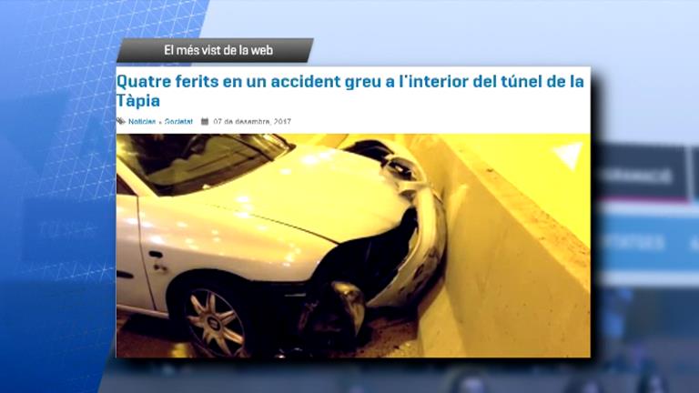L'accident al túnel de la Tàpia, el més vist a Andorra Difusió