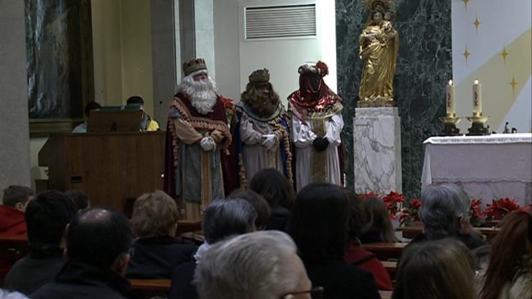 Melcior, Gaspar i Baltasar, convidats a la missa jove de Sant Julià de Lòria