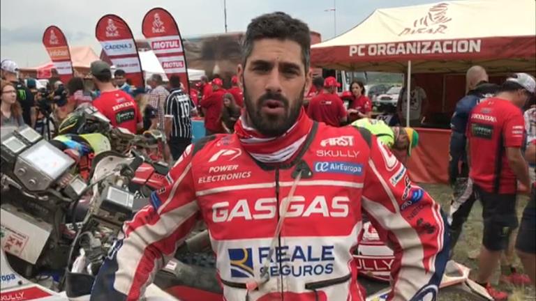 Cristian España celebra haver pogut acabar un Dakar molt exigent