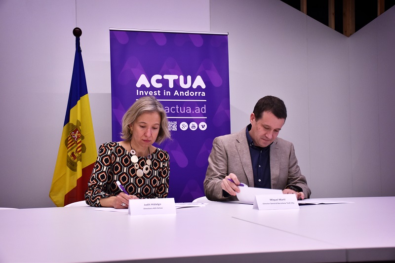 Actua signa un conveni amb Barcelona Tech City per impulsar el sector tecnològic