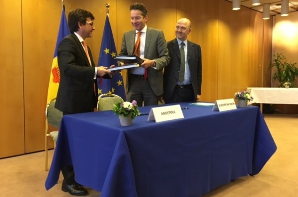 Andorra i la Unió Europea signen l’acord d’intercanvi automàtic d’informació fiscal