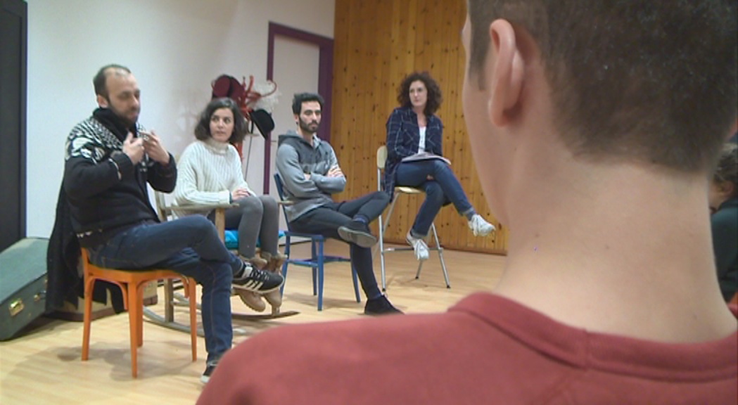 Els protagonistes de l'obra "Aniversari" parlen de la vocació i l'actitud de la professió d'actor