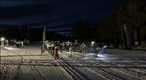 28 parelles participen en la recuperada Cursa Nocturna d'esquí de fons de la Rabassa