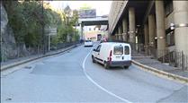 Alteracions de trànsit al carrer Doctor Vilanova per la construcció de la passarel·la de la plaça del Poble