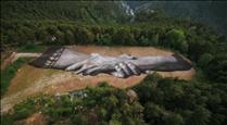 El L'Andart inaugura l'obra de 500 metres de Saype, un referent mundial en l'art de natura