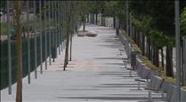 L'avinguda d'Enclar de Santa Coloma ja llueix el nou passeig i parc infantil