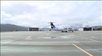 L'avió ATR-72 d'Andorra Airlines vola a Madrid per sotmetre's a tasques de manteniment