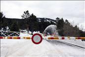 La carretera del coll d'Ordino queda tancada fins a la primavera