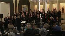 El claustre del Santuari de Meritxell acull el primer concert del Cor dels Petits Cantors després de més d'un any