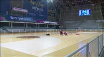 Darrers retocs al Poliesportiu per acollir la final a 7 de la World Skate Europe Cup d'hoquei