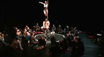 Demostració d'acrobàcies de circ el 17 de juliol a Andorra la Vella