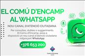 Encamp obre un whatsapp per apropar el comú a la ciutadania