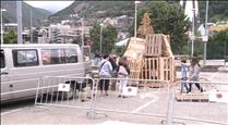 Escaldes-Engordany celebra la crema de la falla tradicional i el bateig de foc 
