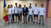 Els esportistes que aniran a Bakú reben el suport del Govern abans de marxar
