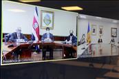 Espot comparteix amb el president de Costa Rica l'agenda de la Cimera Iberoamericana i l'evolució de la crisi sanitària